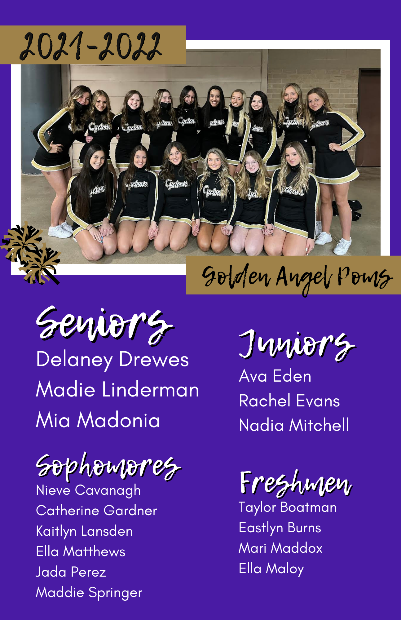 Poms Roster